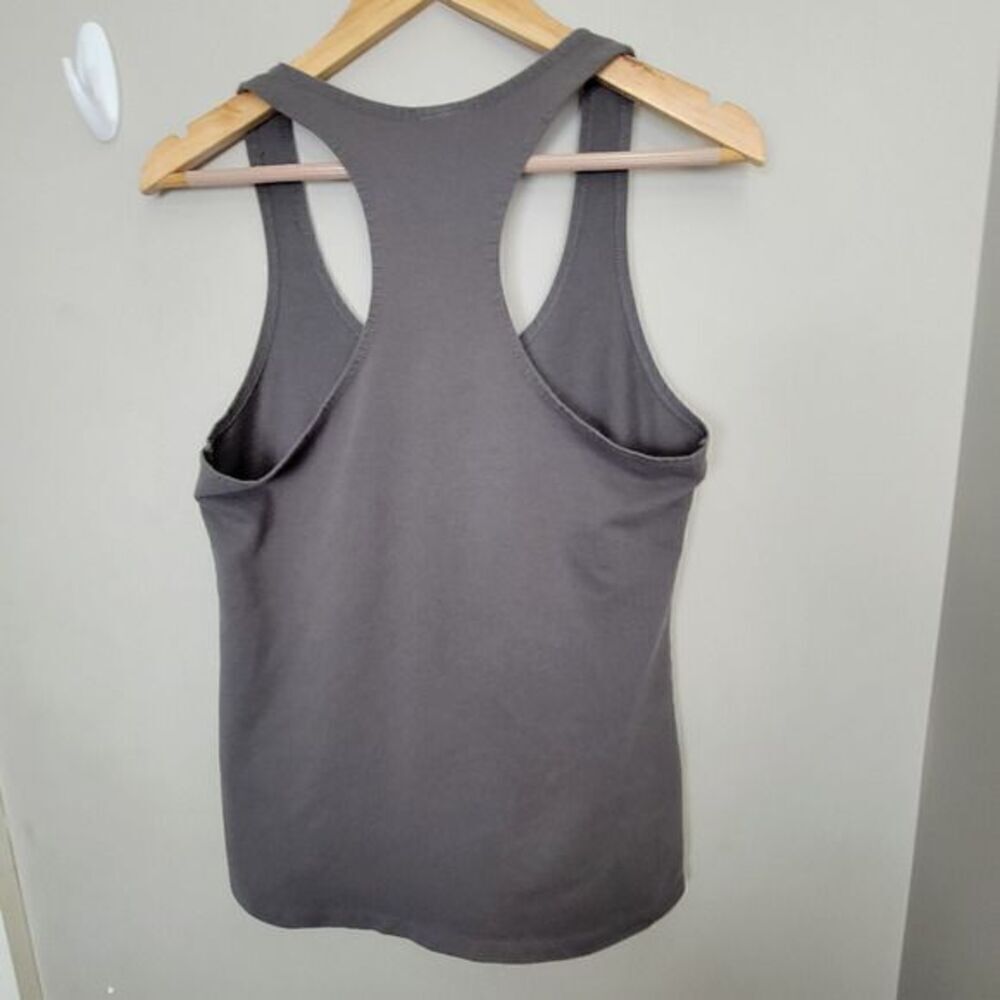 STIO Let The Outside In Racerback Tank Grey Large - Picture 4 of 5